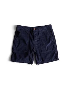 Birdwell Beach Britches Unisex 29 Shorts Navy Blue Corduroy USA MA4032 Retro